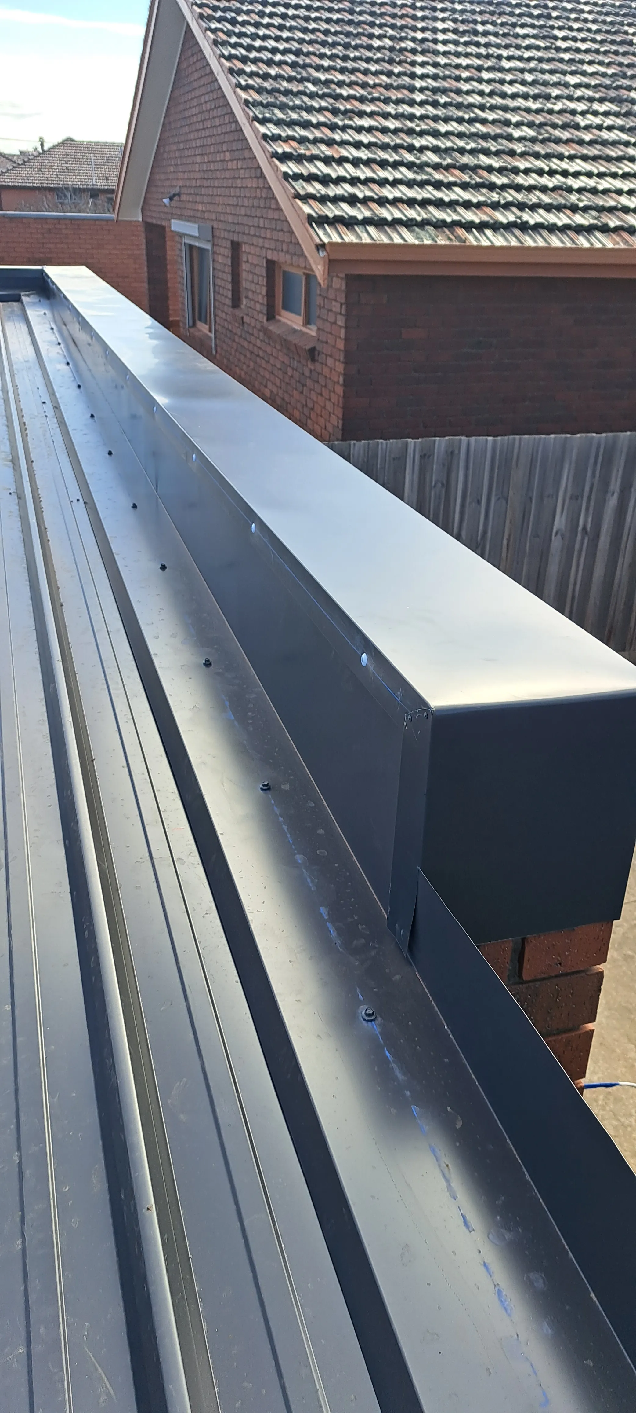 Garage Colorbond re-roof completed in Reservoir