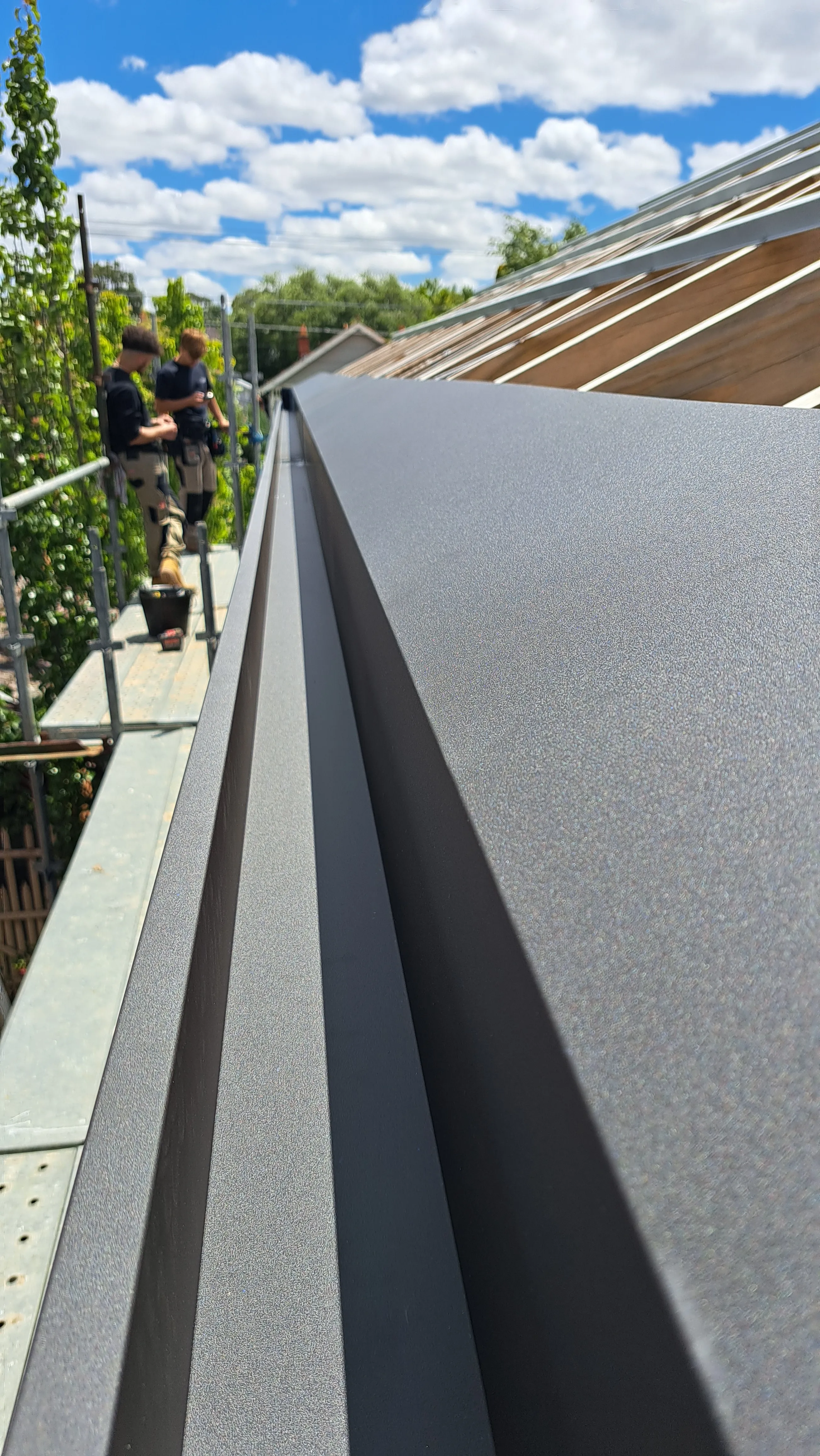 Colorbond metal fascia and gutter installation in Northcote