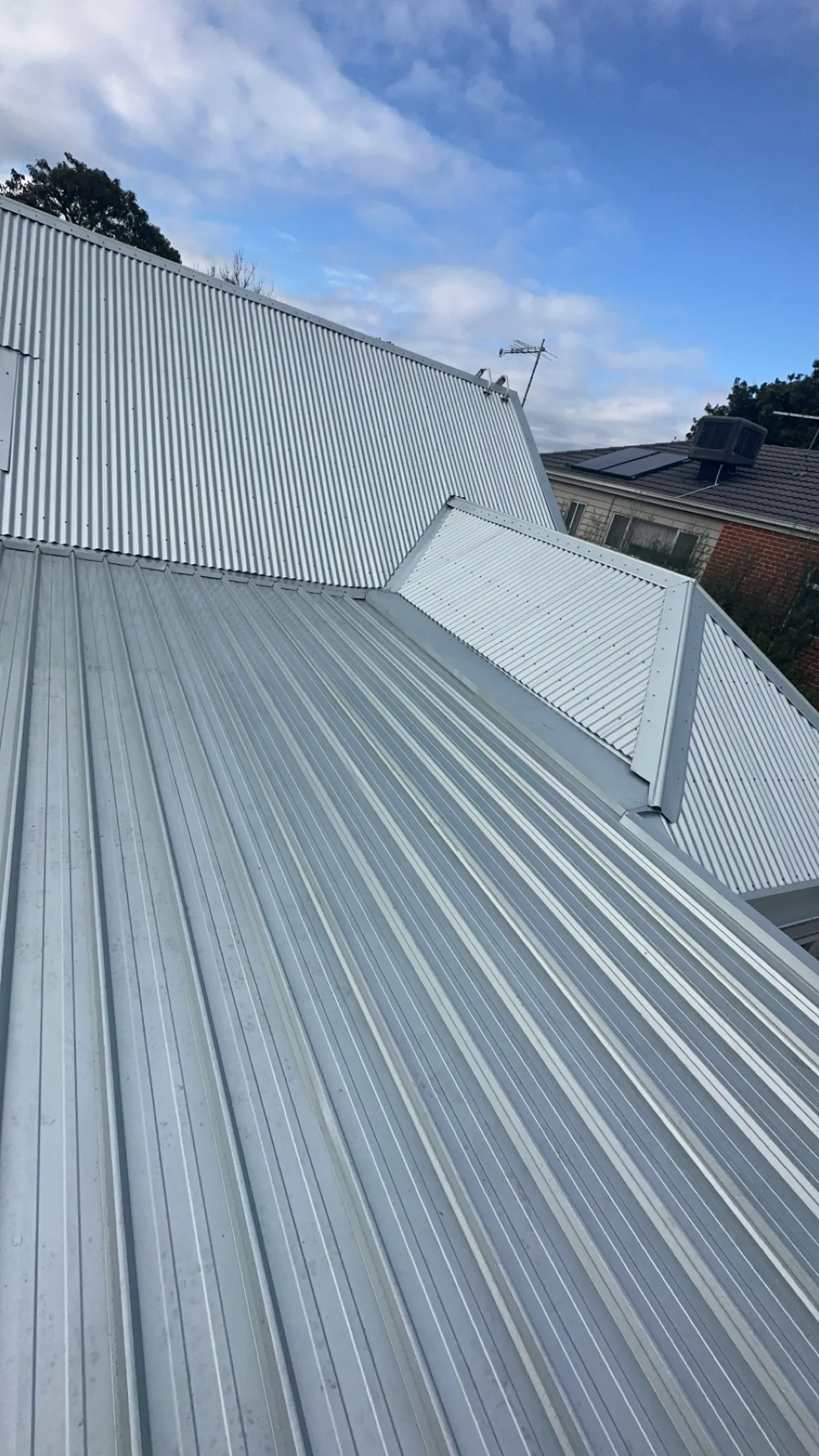 Colorbond Reroof Burwood Completed — Cascone Roofing
