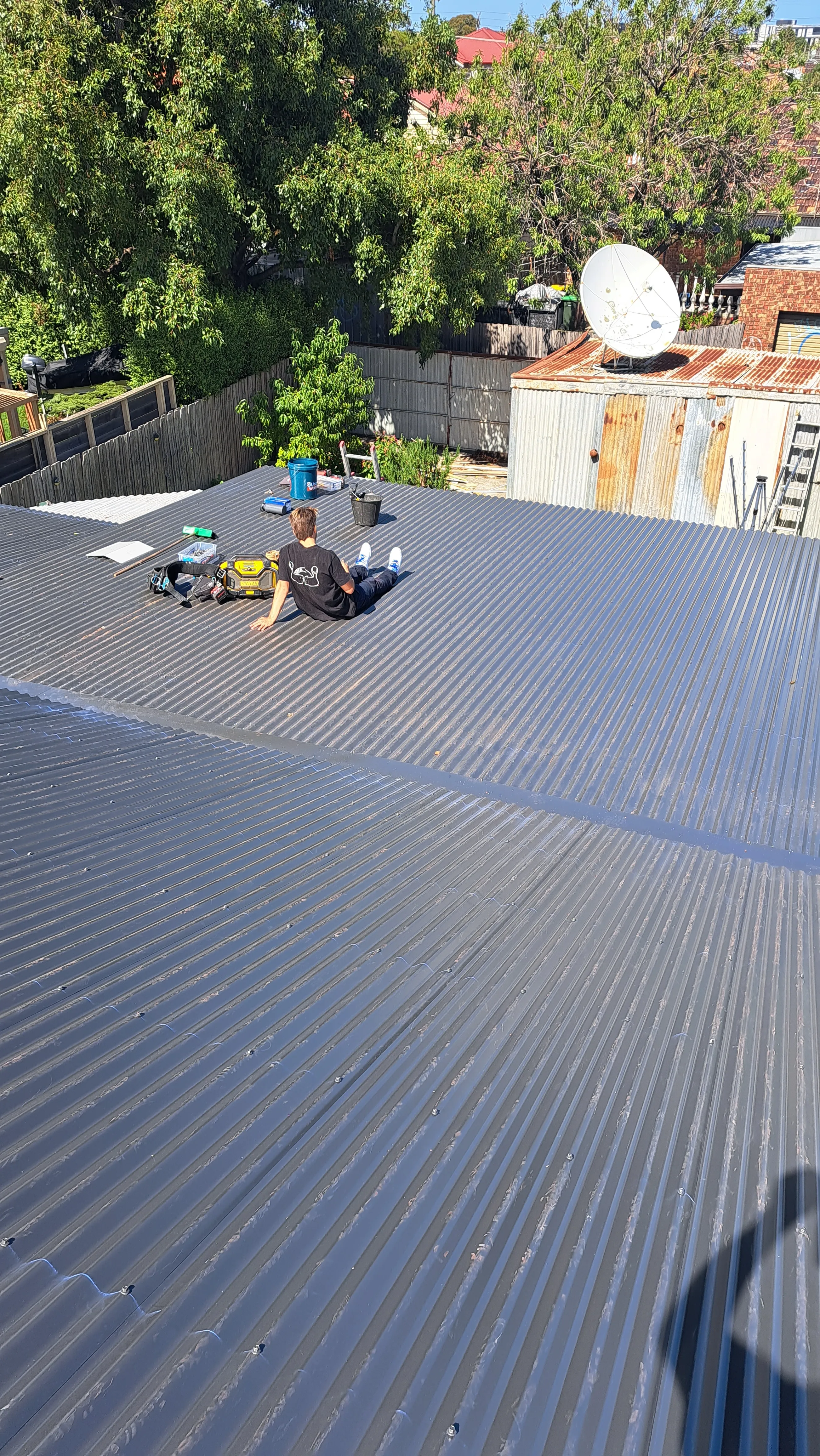 Colorbond Reroof Coburg Installation — Cascone Roofing
