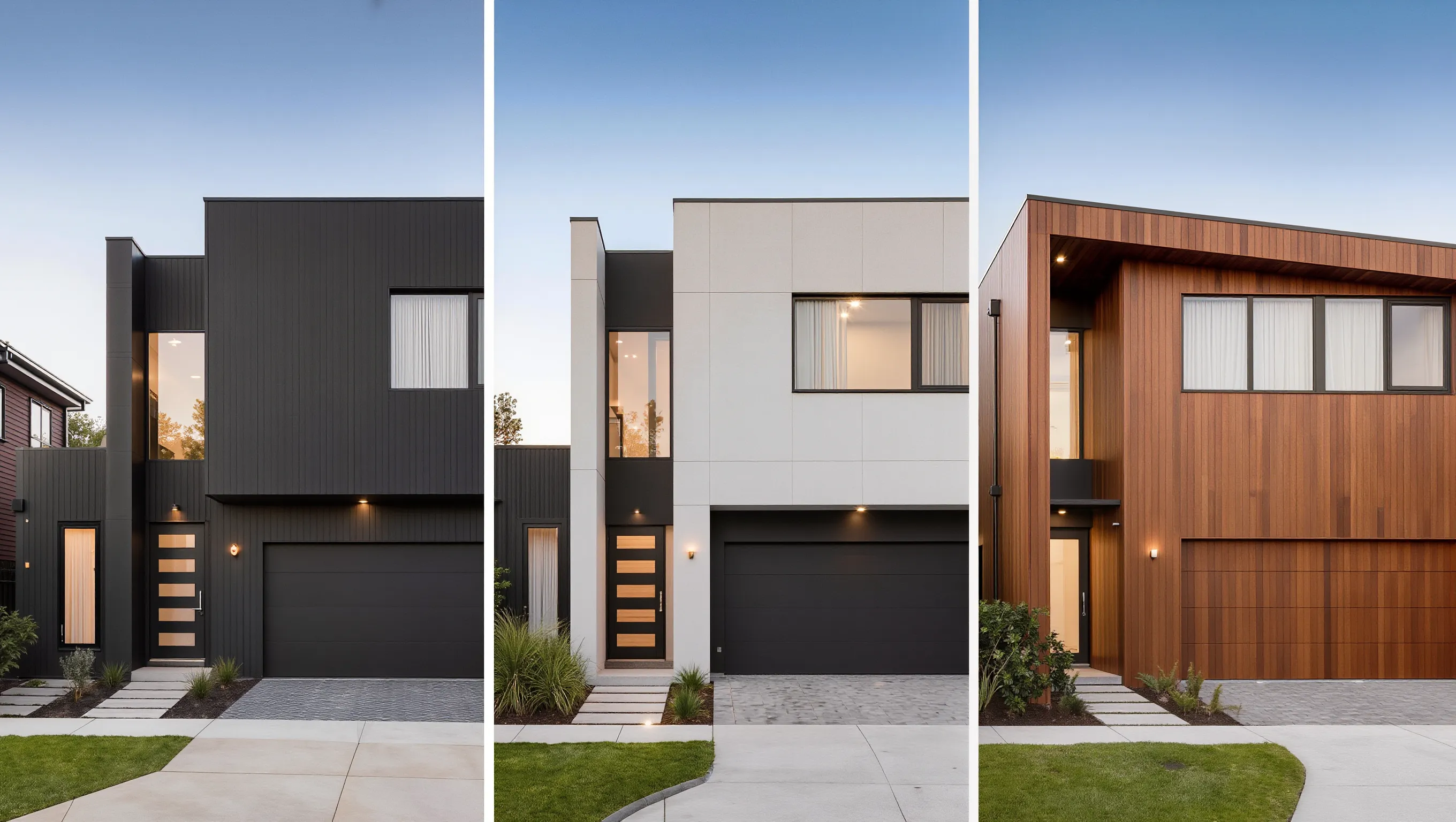 Architectural metal cladding on a contemporary Melbourne home extension