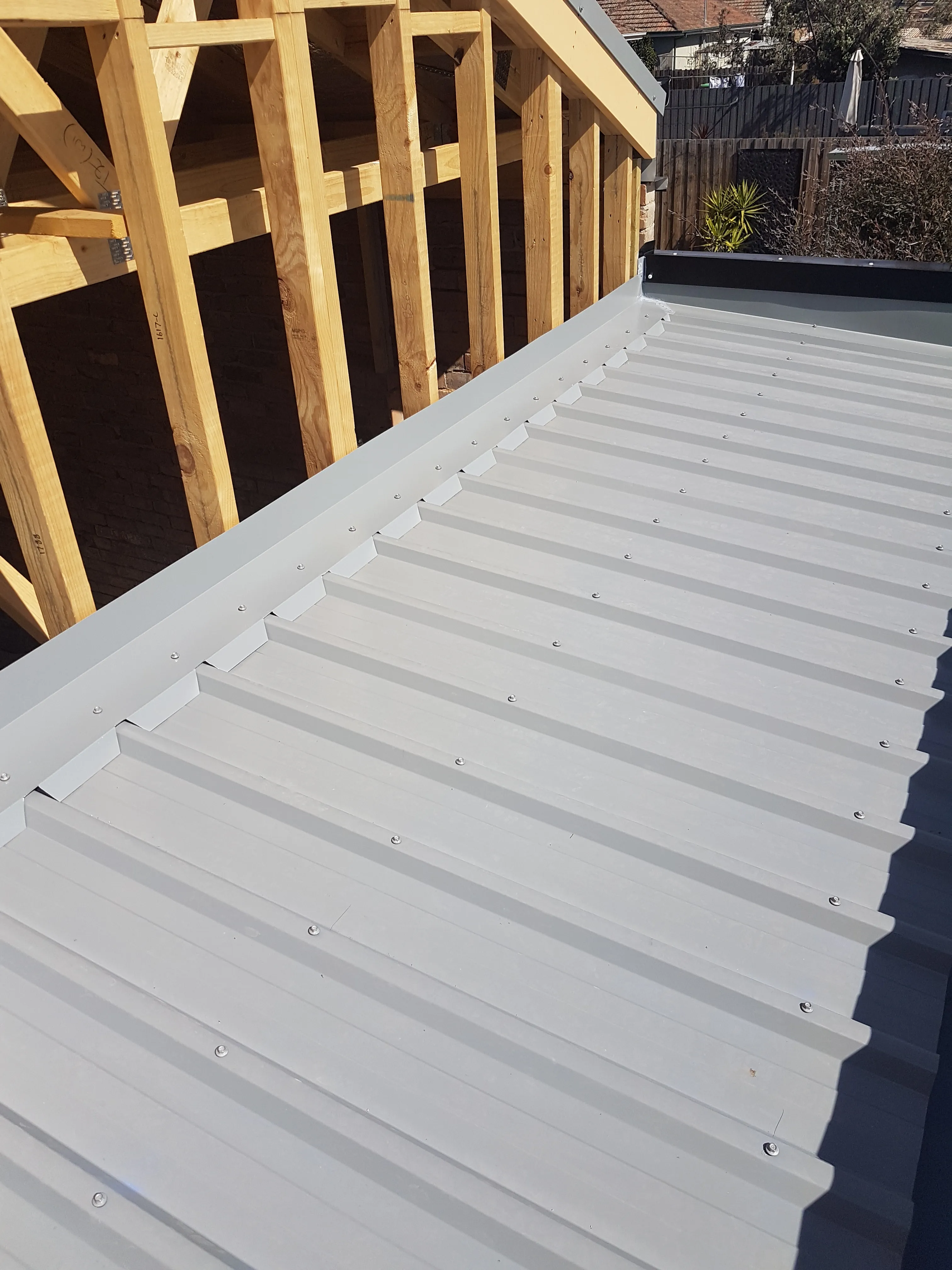 New Colorbond roof installation in Brunswick