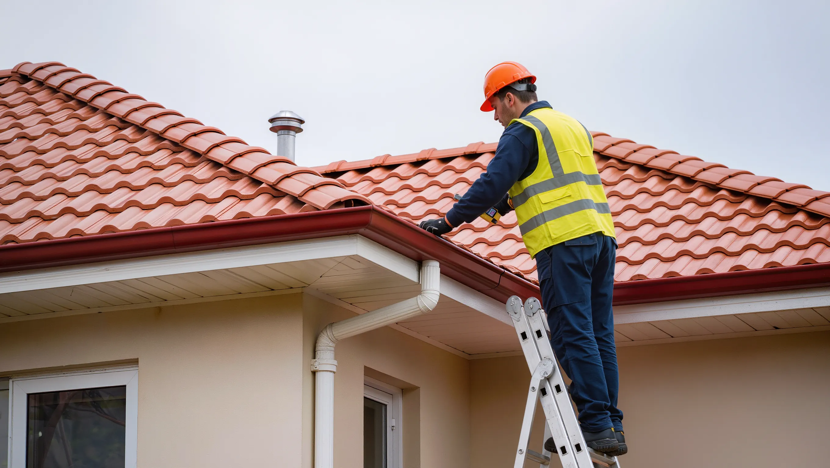 Licensed roof plumber conducting a roof inspection on a Melbourne home
